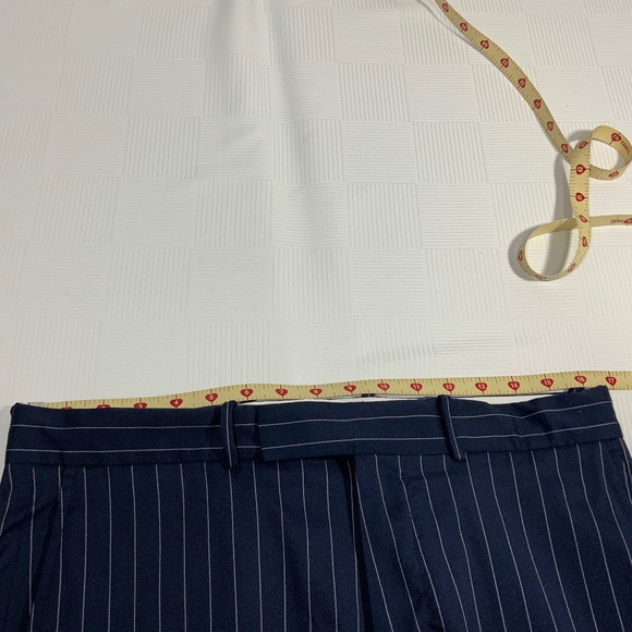 Ralph Lauren Blue and White Pinstriped Pants - 32X33.5 - Picture 3 of 15